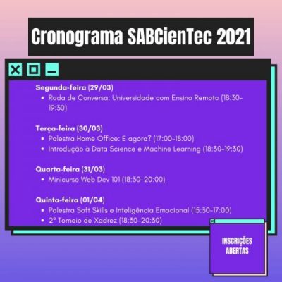 cronograma sabcientec 2021